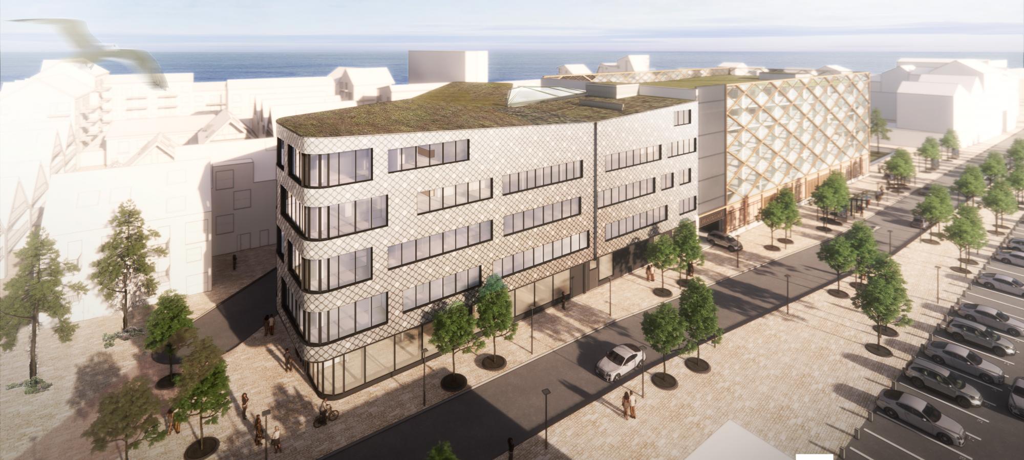 JSB Construction AB har tecknat avtal med Fastighets AB Glysis för byggnation av ett nytt parkering- och kontorshus på den nya stadsdelen Kattvikskajen i centrala Hudiksvall. Ett projekt som uppgår till 206 miljoner kronor.