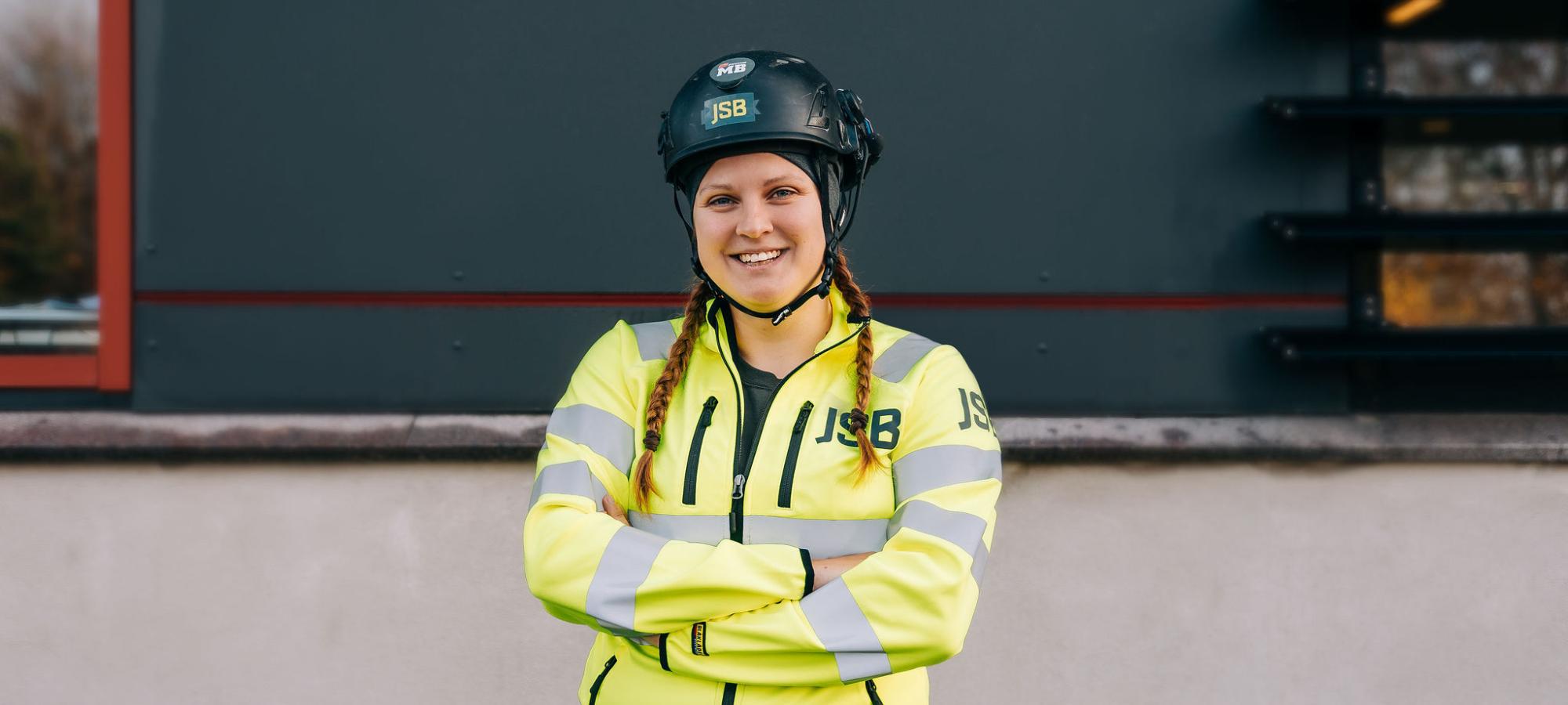 Cajsa Holmqvist, 26 år och Byggnadsträarbetare på JSB valdes i helgen till ny ordförande för Unga Byggare, Byggnads ungdomsorganisation.