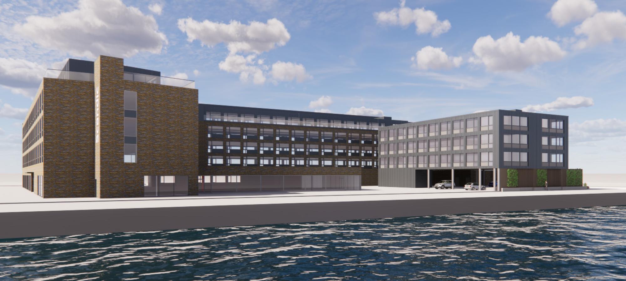 JSB Construction AB har fått uppdraget att genomföra om- och tillbyggnation av Scandic hotell på Borgmästarkajen i centrala Karlskrona till Midstar. Bild: Midstar